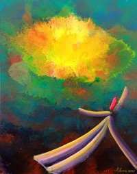 Khusro Subzwari, 18 x 24 Inch, Acrylics on Canvas, Figurative Painting, AC-KS-267